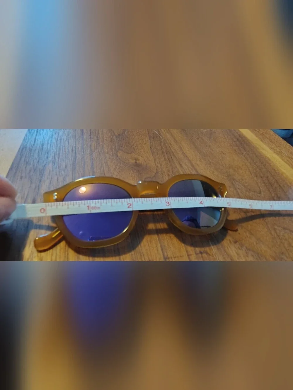 Round Yellow Frame Sunglasses Mocean Brand